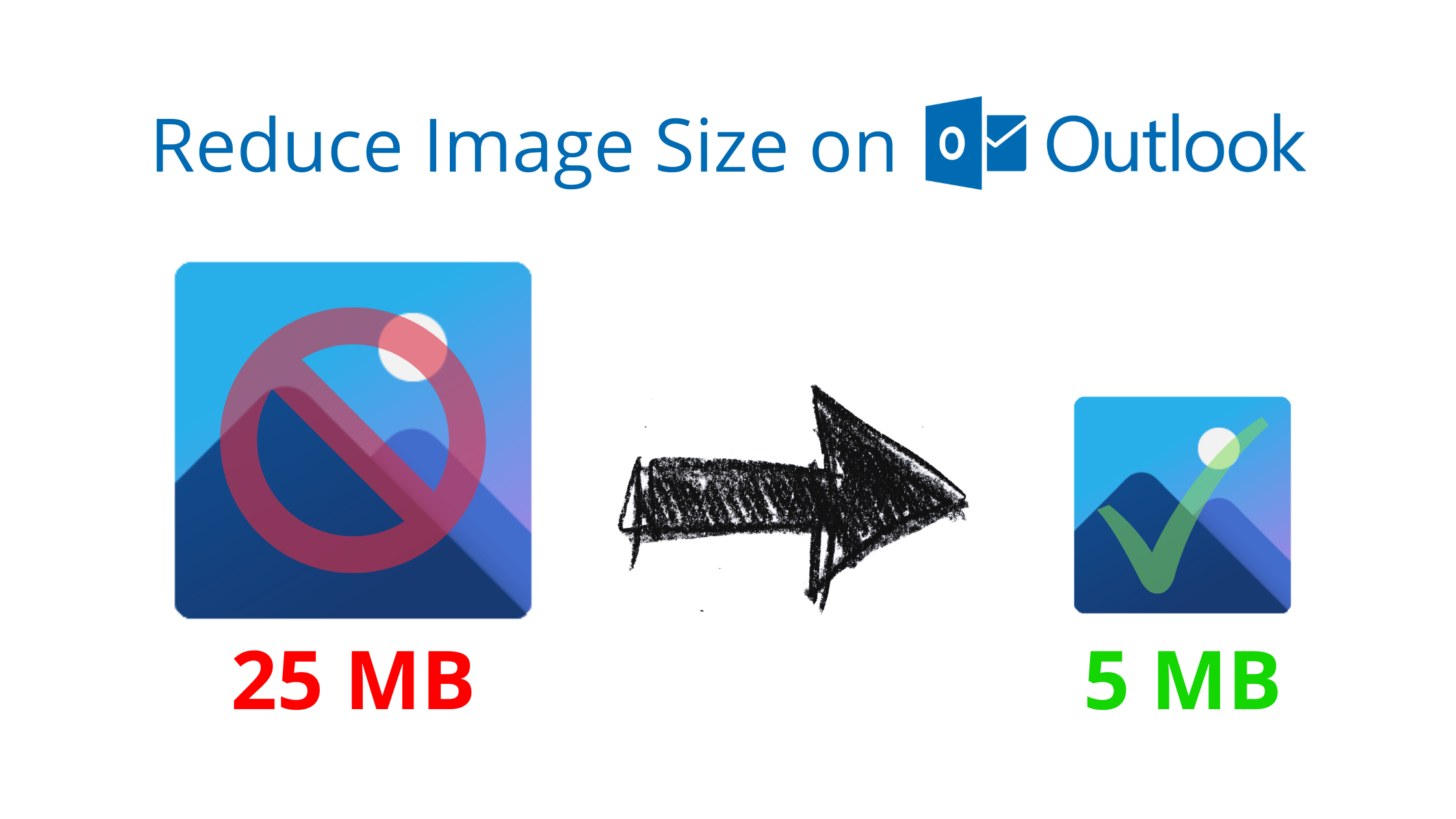 reduce image size in outlook